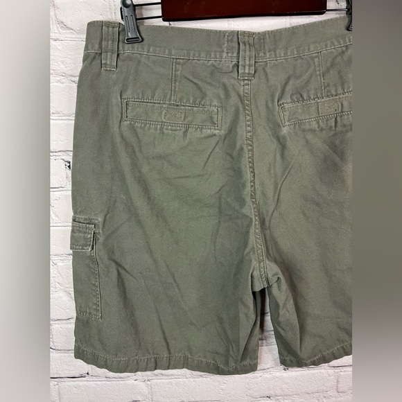 RedHead Cargo Shorts Mens Size 36 Army Green 100% Cotton ‎ Pockets 9"Inseam - Picture 6 of 9